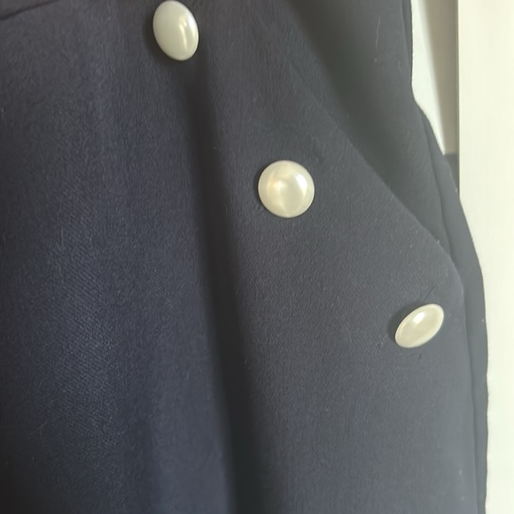 Loft Women’s Flounce Sleeveless Dress in Navy - Picture 7 of 8